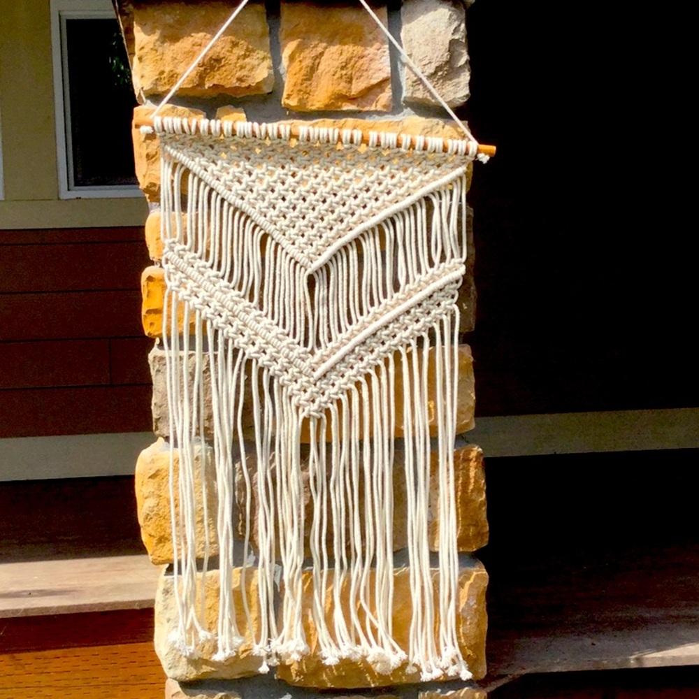 Bohemian handmade macrame modern artisan wall decor🌷